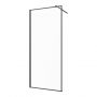 Ścianka prysznicowa walk-in 110 cm czarny półmat/szkło przezroczyste AK32118 Invena zdj.1