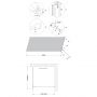 Ścianka prysznicowa walk-in 120 cm czarny półmat/szkło grafitowe AK32123 Invena zdj.2