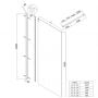 Ścianka prysznicowa walk-in 120 cm AK32126 Invena zdj.2