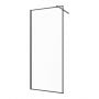Ścianka prysznicowa walk-in 80 cm czarny półmat/szkło przezroczyste AK32188 Invena zdj.1