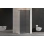 Ścianka prysznicowa walk-in 90 cm czarny półmat/szkło grafitowe AK32193 Invena zdj.4