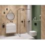 Ścianka prysznicowa walk-in 90 cm czarny półmat/szkło przezroczyste AK32198 Invena zdj.3