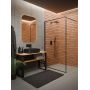 Ścianka prysznicowa walk-in 90 cm czarny półmat/szkło przezroczyste AK32198 Invena zdj.5
