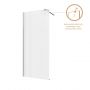 Ścianka prysznicowa walk-in 90 cm chrom półmat/szkło ze wzorem AK32199 Invena zdj.3