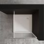 Ścianka prysznicowa walk-in 90 cm chrom półmat/szkło ze wzorem AK32199 Invena zdj.6