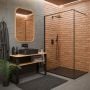 Brodzik prostokątny 110x80 cm czarny AK7C811 Invena Alvero zdj.5
