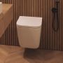 Miska WC z deską wolnoopadającą wisząca bez kołnierza spłukiwanie wirowe biały połysk CE94001 Invena Florina zdj.11