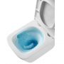 Miska WC z deską wolnoopadającą wisząca bez kołnierza spłukiwanie wirowe biały połysk CE94001 Invena Florina zdj.8