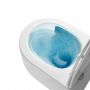 Miska WC z deską wolnoopadającą wisząca bez kołnierza spłukiwanie wirowe biały połysk CE95001 Invena Korfu zdj.10