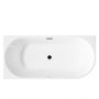 Wanna narożna 170x80 cm owalna biała AN0214L Invena Glamour zdj.4