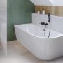 Wanna narożna 170x80 cm owalna biała AN0214L Invena Glamour zdj.3