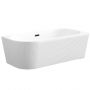 Wanna narożna 170x80 cm owalna biała AN0214P Invena Glamour zdj.1