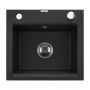 Zlewozmywak granitowy 48x44 cm czarny AZ01041 Invena Tesalia zdj.1