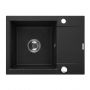Zlewozmywak granitowy 59x44 cm czarny AZ01042 Invena Tesalia zdj.1