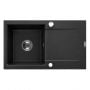 Zlewozmywak granitowy 76x44 cm czarny AZ01043 Invena Tesalia zdj.1