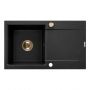 Zlewozmywak granitowy 76x44 cm czarny AZ01Z43 Invena Tesalia zdj.1