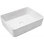 Umywalka 47.5x37.5 cm prostokątna nablatowa biała CE36001 Invena Paros zdj.1