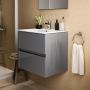 Umywalka z szafką 61 cm szarą R0572TI Ideal Standard Eurovit+ zdj.7