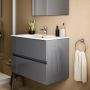 Umywalka z szafką 81.5 cm szarą R0574TI Ideal Standard Eurovit+ zdj.7