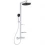 Zestaw prysznicowy ścienny termostatyczny z deszczownicą chrom BD583SI Ideal Standard Alu+ zdj.1