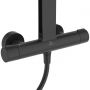 Zestaw prysznicowy ścienny termostatyczny z deszczownicą czarny BD583XG Ideal Standard Alu+ zdj.3