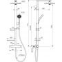 Zestaw prysznicowy ścienny termostatyczny z deszczownicą czarny BD583XG Ideal Standard Alu+ zdj.2