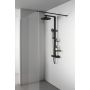 Zestaw prysznicowy ścienny termostatyczny z deszczownicą czarny BD583XG Ideal Standard Alu+ zdj.8