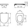 Combi-Pack zestaw z deską wisząca bez kołnierza biały T572501 Ideal Standard i.Life O zdj.4