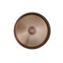 Umywalka z korkiem 36x36 cm okrągła nablatowa brąz/beż 21CTR360BRZ JTP Vos zdj.3