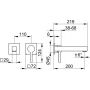 Bateria umywalkowa podtynkowa chrom 59116010200 Keuco Edition 90 Square zdj.2