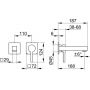 Bateria umywalkowa podtynkowa chrom 59116010201 Keuco Edition 90 Square zdj.2