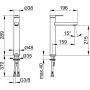 Bateria umywalkowa stojąca czarny 59510373100 Keuco IXMO FLAT zdj.2