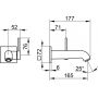 Bateria umywalkowa podtynkowa chrom 59516010202 Keuco IXMO SOFT zdj.2