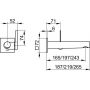 Bateria umywalkowa podtynkowa chrom 59516011102 Keuco IXMO Pure zdj.2