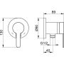 Bateria prysznicowa podtynkowa 59552010301 Keuco IXMO Flat zdj.2