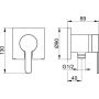 Bateria prysznicowa podtynkowa 59552010302 Keuco IXMO Flat zdj.2