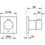 Bateria prysznicowa podtynkowa 59553370002 Keuco IXMO zdj.2