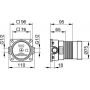 Element podtynkowy baterii 59554000170 Keuco IXMO Solo zdj.2