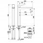 Bateria umywalkowa stojąca złota 452271231 KFA Armatura Malaga zdj.2