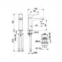 Bateria umywalkowa stojąca złota 452281531 KFA Armatura Malaga zdj.2