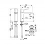 Bateria umywalkowa stojąca chrom 452282500 KFA Armatura Malaga zdj.2
