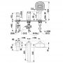 Bateria wannowo-prysznicowa nawannowa chrom 452521000 KFA Armatura Malaga zdj.2