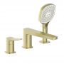 Bateria wannowo-prysznicowa nawannowa złota 452521031 KFA Armatura Malaga zdj.1