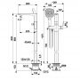 Bateria wannowo-prysznicowa wolnostojąca czarna 452551081 KFA Armatura Malaga zdj.2
