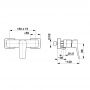 Bateria prysznicowa ścienna biała 452601044 KFA Armatura Malaga zdj.2