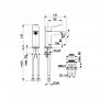 Bateria bidetowa stojąca złota 452701531 KFA Armatura Malaga zdj.2