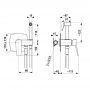 Bateria bidetowa podtynkowa chrom 452951200 KFA Armatura Malaga zdj.2