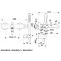 KFA Armatura Moza 503452081 bateria wannowo-prysznicowa ścienna czarna zdj.2