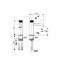 Bateria umywalkowa stojąca stal 504281322 KFA Armatura Moza 316L zdj.2
