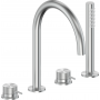 Bateria wannowo-prysznicowa nawannowa 504521022 KFA Armatura Moza 316L zdj.1